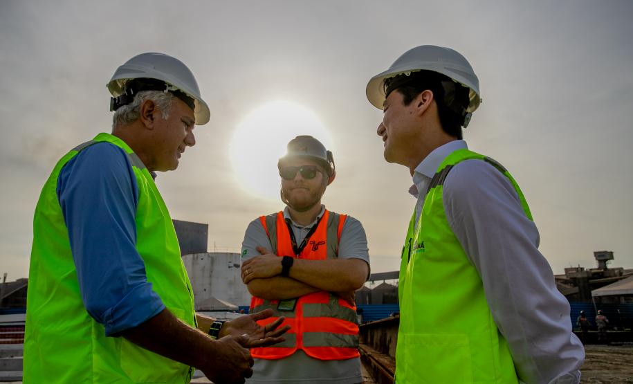 Deputado Ney Leprevost conhece obras do Moegão e novos arrendamentos no Porto de Paranaguá