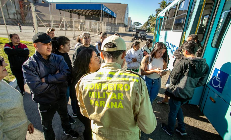Acidente simulado envolvendo trem e veículos mostra união da comunidade portuária de Paranaguá