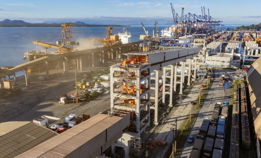 Maior investimento portuário do Brasil, Moegão alcança 52,5% de execução