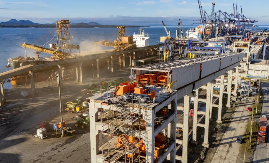 Maior investimento portuário do Brasil, Moegão alcança 52,5% de execução