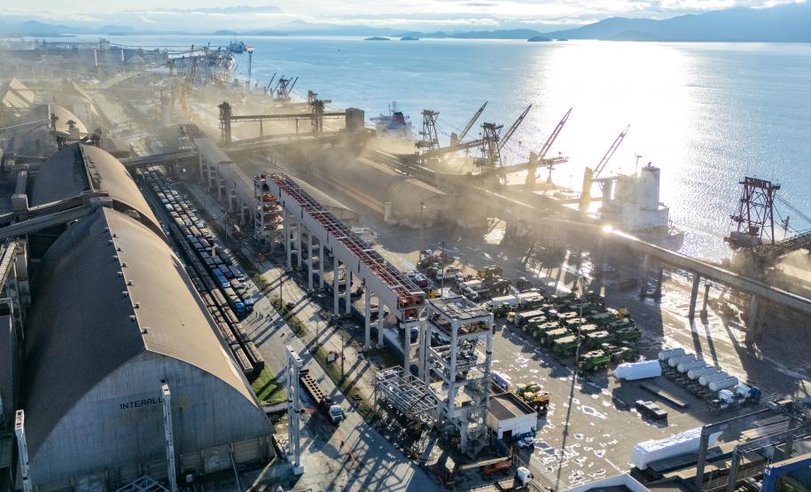 Maior investimento portuário do Brasil, Moegão alcança 52,5% de execução