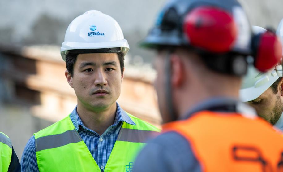 Diretores da Portos do Paraná realizam visita técnica ao Moegão