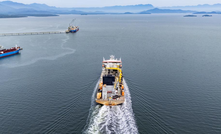 Portos do Paraná promove dragagem de manutenção do Canal de Antonina