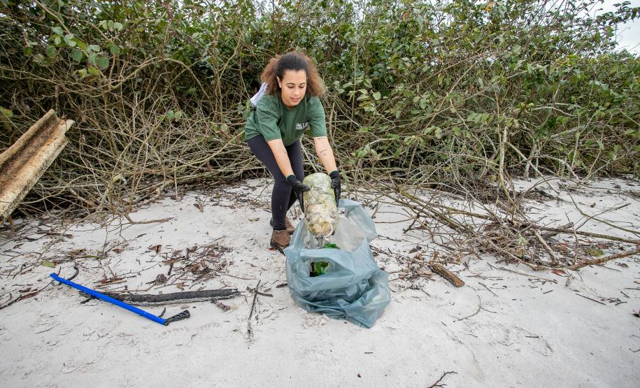 Mutirão de Limpeza das Praias da Ilha do Mel recolhe quase 11 toneladas de resíduos