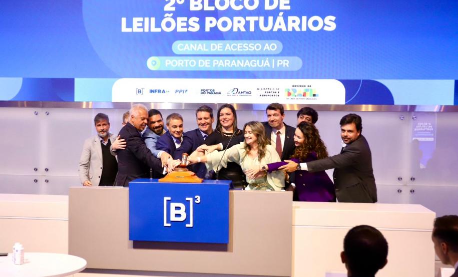 Leilão do Canal de Acesso do Porto de Paranaguá traz R$ 1,2 bilhão em investimentos e R$ 276 milhões em lance de outorga