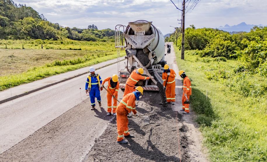 Portos do Paraná inicia pavimentação em concreto da Avenida Conde Matarazzo, em Antonina