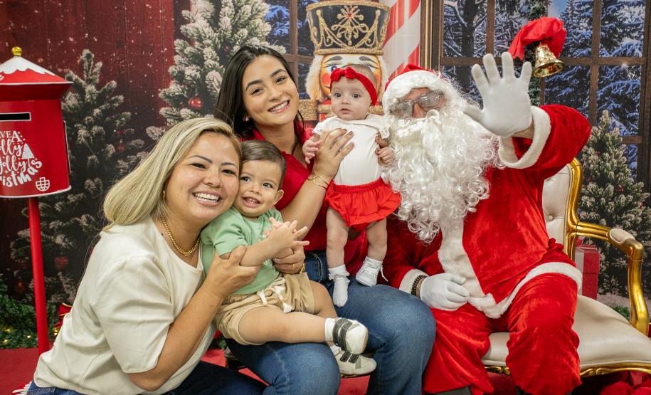 Natal Solidário: Papai Noel recebe crianças até quinta-feira no Palácio Taguaré