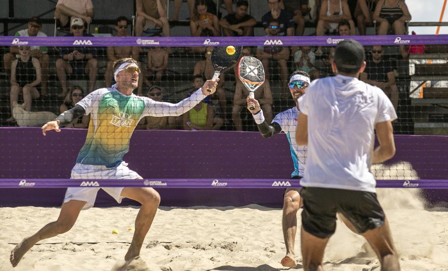 Arena Portos do Paraná em Caiobá recebe um dos maiores torneios de beach tennis do mundo