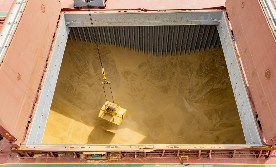 Porto de Paranaguá registra maior operação de cevada em um único navio