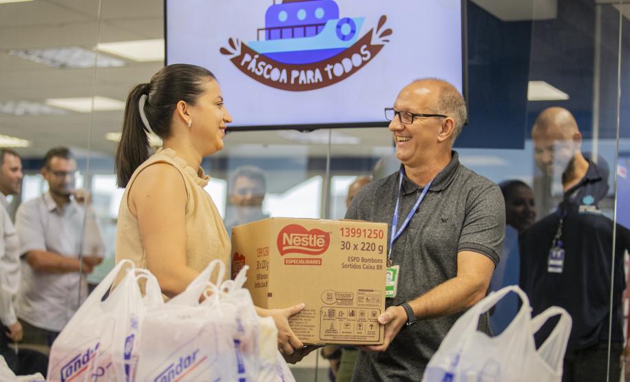 Portos do Paraná integra a comunidade portuária na campanha Páscoa para Todos