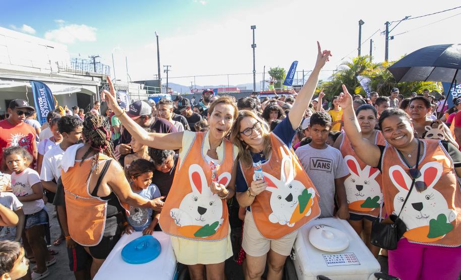 Mais de 1.500 kits são distribuídos em ação de Páscoa da Portos do Paraná