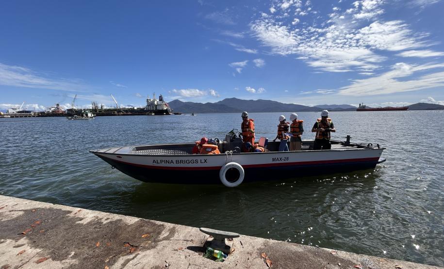 Simulado testa protocolo de “homem ao mar” no Porto de Paranaguá