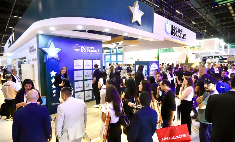 Portos do Paraná se destaca entre os 12 maiores estandes da Intermodal 2026
