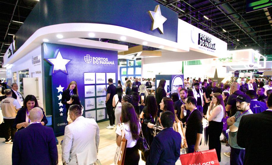 Portos do Paraná se destaca entre os 12 maiores estandes da Intermodal 2026