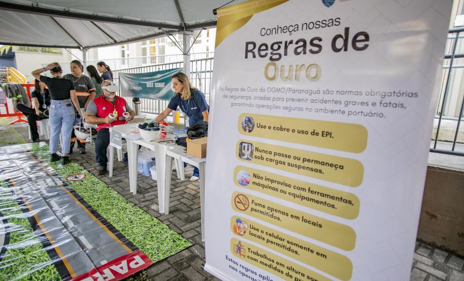 Portos do Paraná fecha campanha Abril Verde com grande participação dos portuários