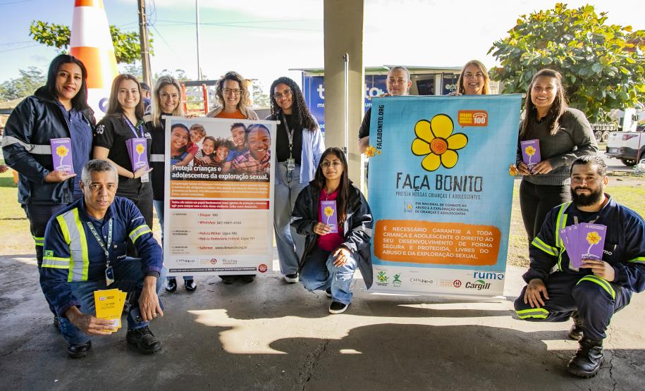 Maio Amarelo alerta caminhoneiros no Pátio de Triagem