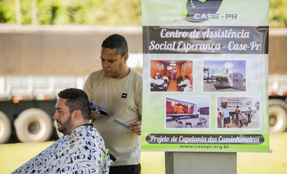 Maio Amarelo alerta caminhoneiros no Pátio de Triagem