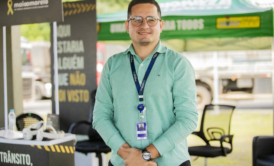 Maio Amarelo alerta caminhoneiros no Pátio de Triagem