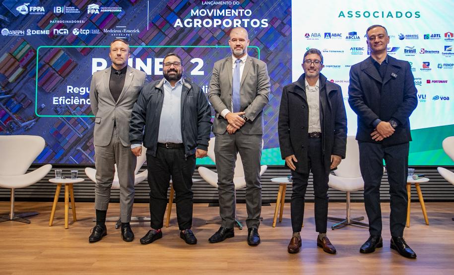Portos do Paraná expôs seu modelo de eficiência portuária no lançamento do Movimento Agroportos