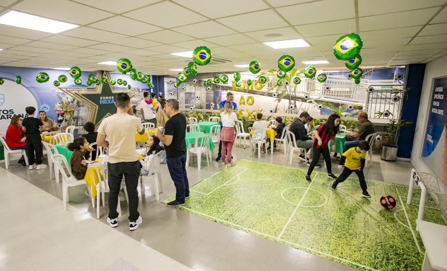 Evento foi marcado pela troca de figurinhas, interação e celebrar a paixão pelo futebol