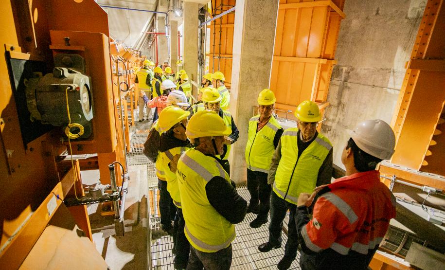 Engenheiros conheceram as estruturas do Moegão em visita técnica