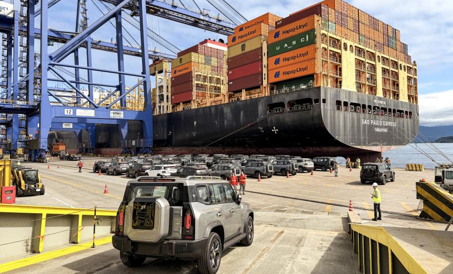 Importação de veículos cresce 382% e novas marcas chegam ao Porto de Paranaguá