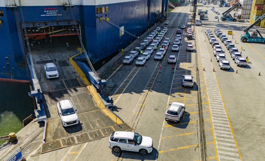 Importação de veículos cresce 382% e novas marcas chegam ao Porto de Paranaguá