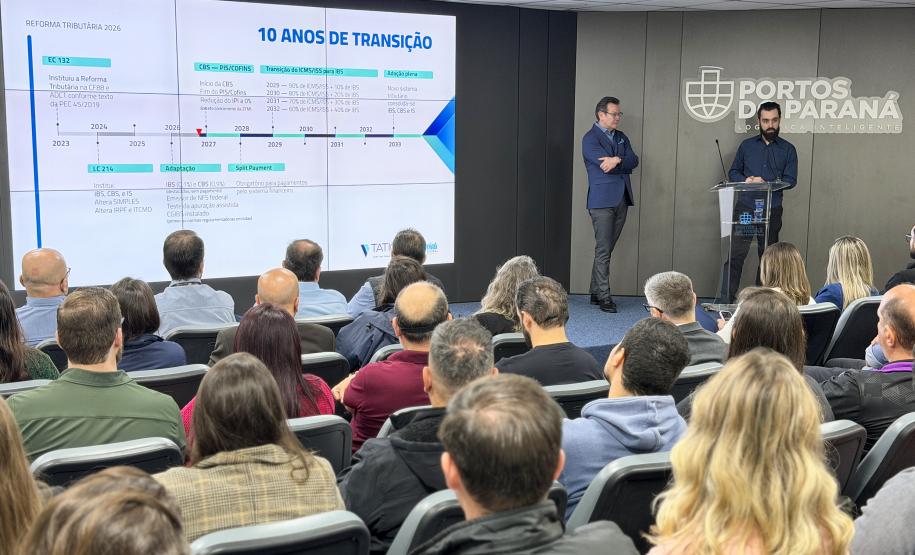 Portos do Paraná promove debate sobre impactos da Reforma Tributária nas operações portuárias
