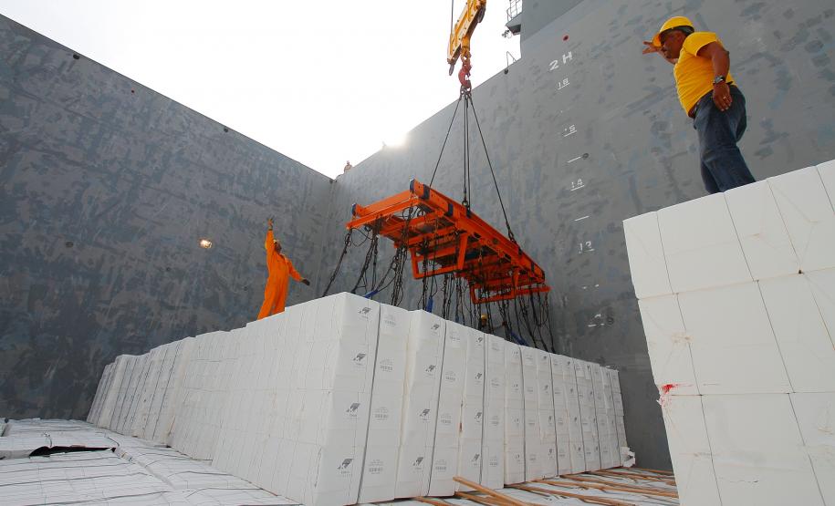 Klabin carrega primeiro navio pelo Porto de Paranaguá