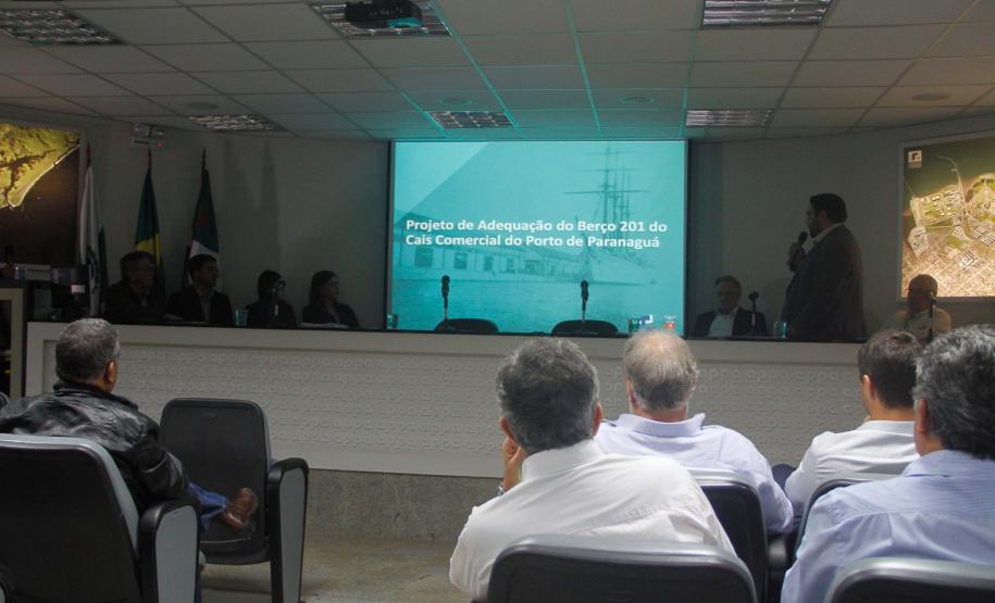 Appa promove audiência pública sobre modernização do berço 201 Appa promove audiência pública sobre modernização do berço 201