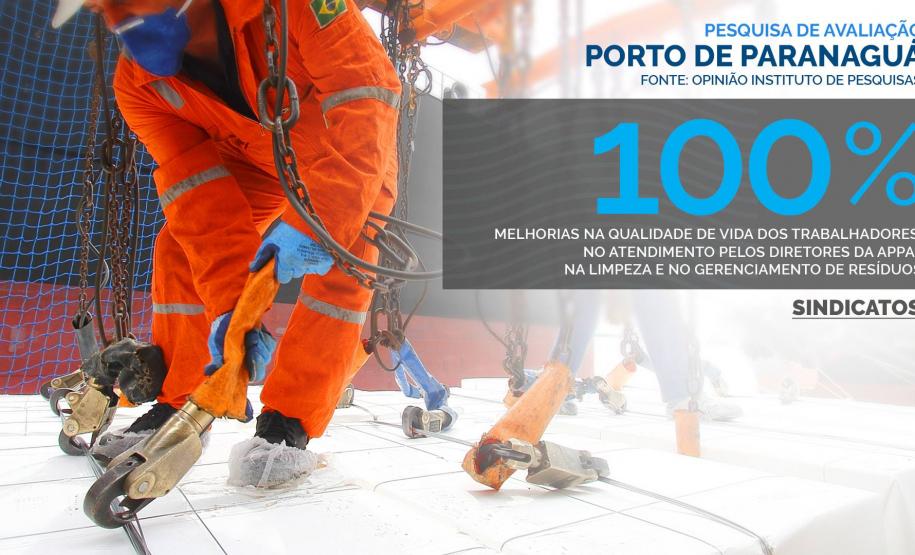 Sindicatos confirmam que a estrutura do Porto de Paranaguá está melhor Sindicatos confirmam que a estrutura do Porto de Paranaguá está melhor