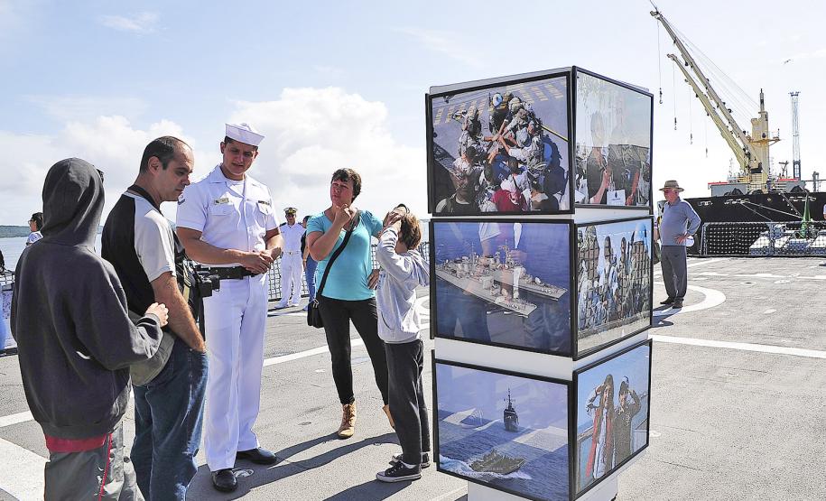 Mais de 3 mil pessoas visitam a Fragata União, em Paranaguá