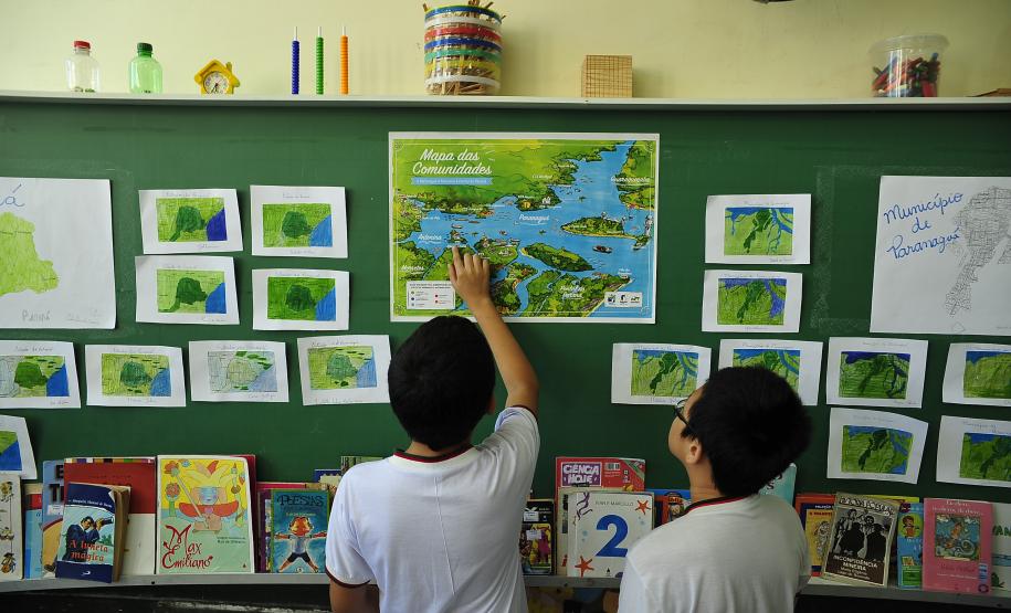 Mapa criado pela Appa é usado em salas de aula do Litoral