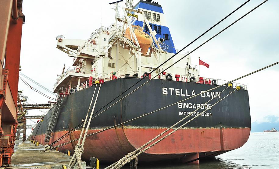 Porto de Paranaguá recebe o maior navio graneleiro da história