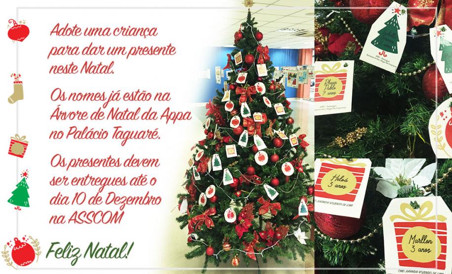 Os funcionários e colaboradores podem ajudar crianças carentes da APAE Paranaguá e do Centro Municipal de Educação Infantil Jurandir Rozendo de Lima e Comunidade São Jorge.