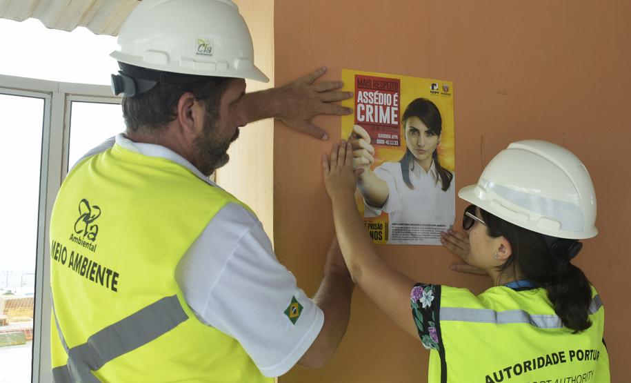 Porto de Paranaguá lança campanha contra assédio sexual