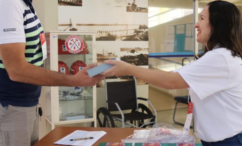 Cooperaportos Equipe de Meio Ambiente da Administração dos Portos do Paraná participa do 25º Cooperaportos. Na foto, Coordenador Operacional da Diretoria de Meio Ambiente, Rafael Cabreira, que é Zootecnista e permaculto.