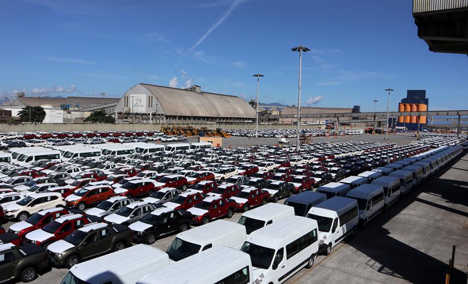 No cais, área onde será instalado o futuro terminal para operação de celulose no Porto de Paranaguá.