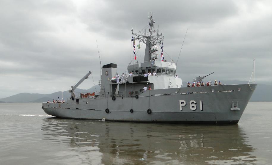 Navio da marinha estará aberto à visitação pública no Porto de Paranaguá