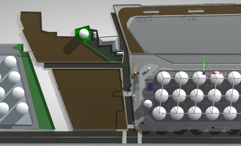 Ilustração do projeto de ampliação da Cattalini