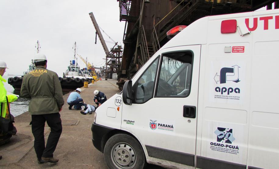 Porto de Paranaguá comprova junto ao Ibama capacidade de atender acidente ambiental Porto de Paranaguá comprova junto ao Ibama capacidade de atender acidente ambiental