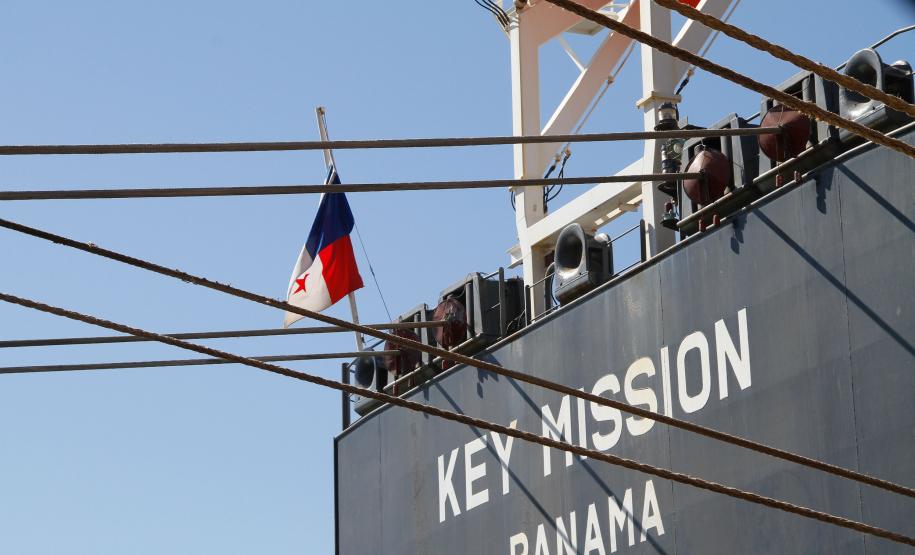Bandeiras do Panamá e Libéria são as mais frequentes em navios atracados no Porto de Paranaguá Panamá lidera entre as bandeiras do porto
