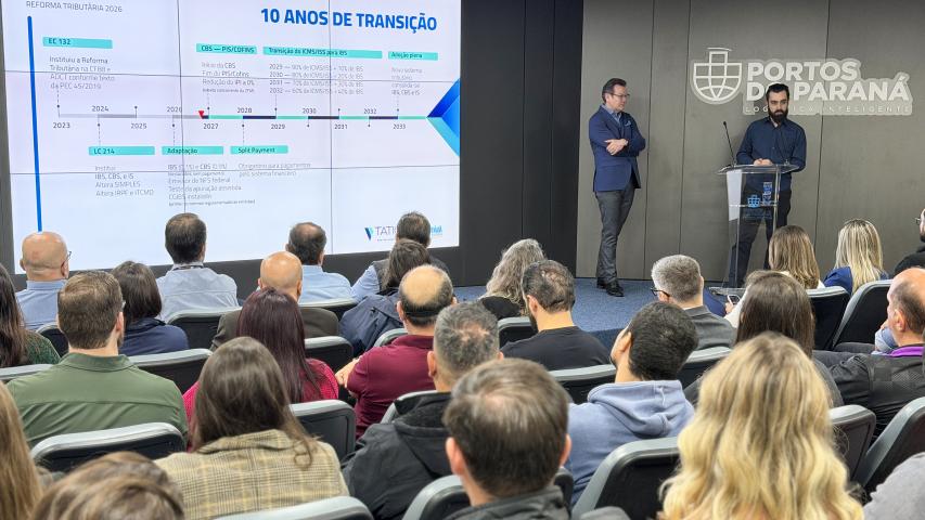 Portos do Paraná promove debate sobre impactos da Reforma Tributária nas operações portuárias
